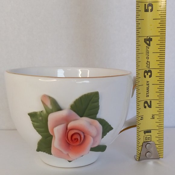 Teleflora Dining Tea Cup And Saucer Teleflora Gift Pink Rose Poshmark